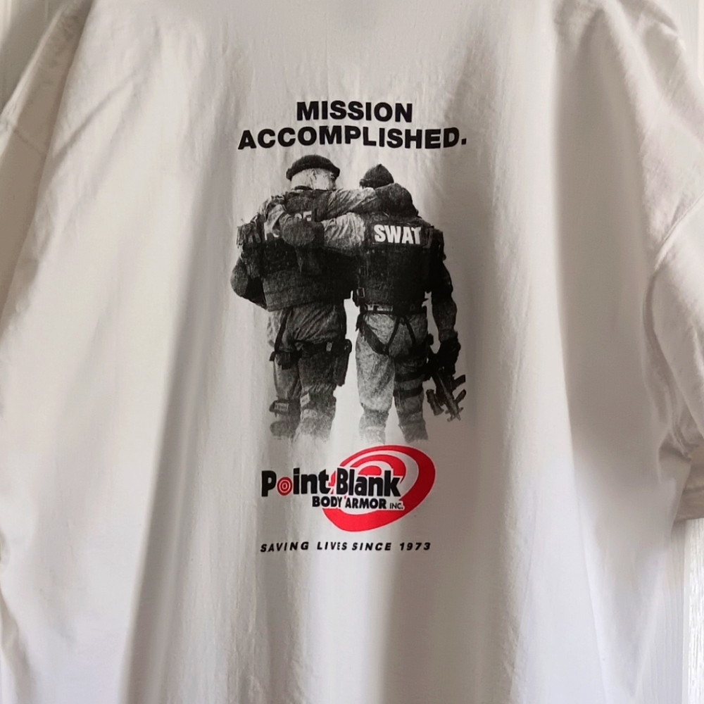 Point Blank Body Armor Vintage 90s T Shirt - Picture 3 of 8